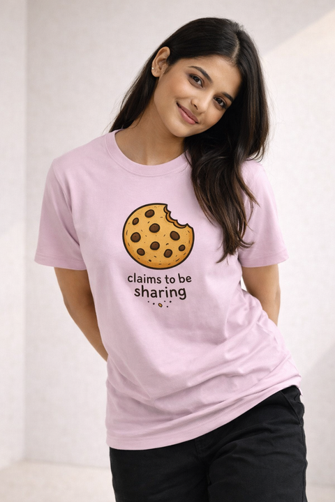 Cookie Sharing Couple Classic Tee | Unisex 100% Cotton
