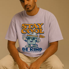 Stay Cool Oversized Tee | Unisex 100% Cotton