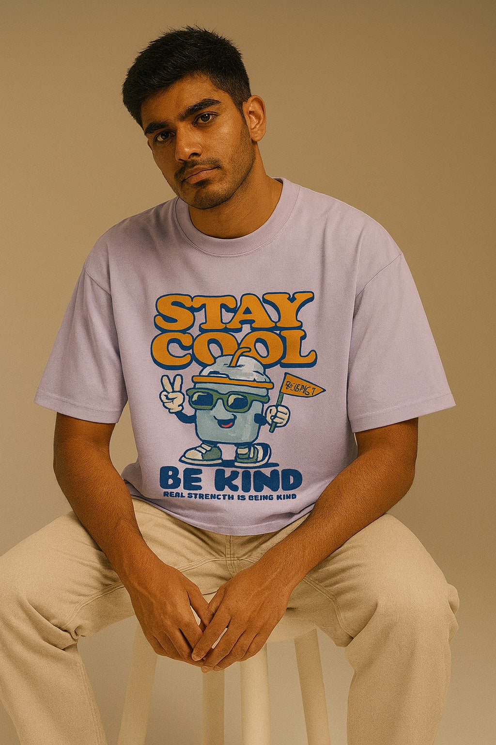 Stay Cool Oversized Tee | Unisex 100% Cotton