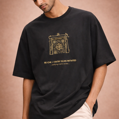 Entry Scan Oversized Tee | Unisex 100% Cotton