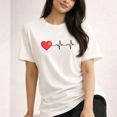 Heartbeat Love Classic Tee | Unisex 100% Cotton