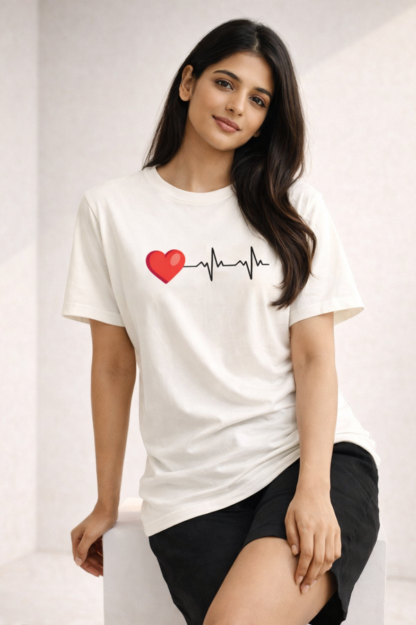 Heartbeat Love Classic Tee | Unisex 100% Cotton