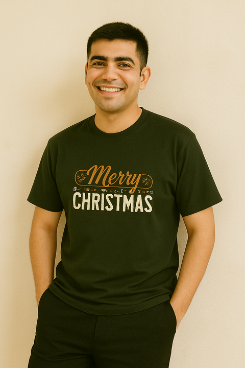 Merry Christmas Classic Tee | Unisex 100% Cotton