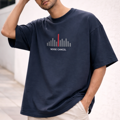 Noise Cancel Oversized Tee | Unisex 100% Cotton