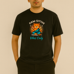 Paw-sitive Vibes Only – Unisex T-Shirt