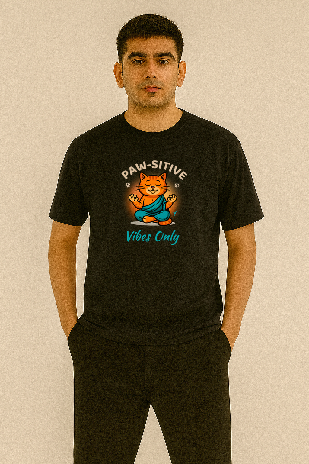 Paw-sitive Vibes Only – Unisex T-Shirt